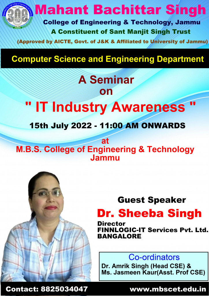 Seminar on IT Industry Awareness